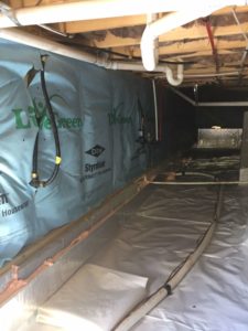 Sealed crawlspace systems installed