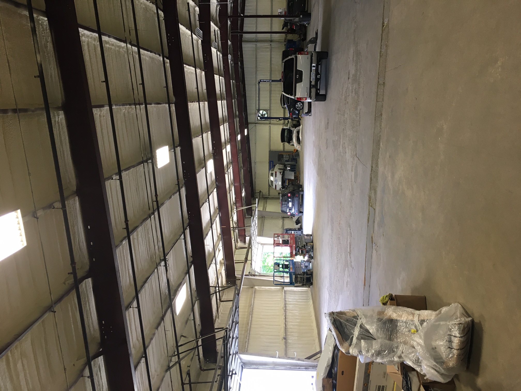 Commercial wall assembly sealed by Live Green Inc in Raleigh, North Carolina